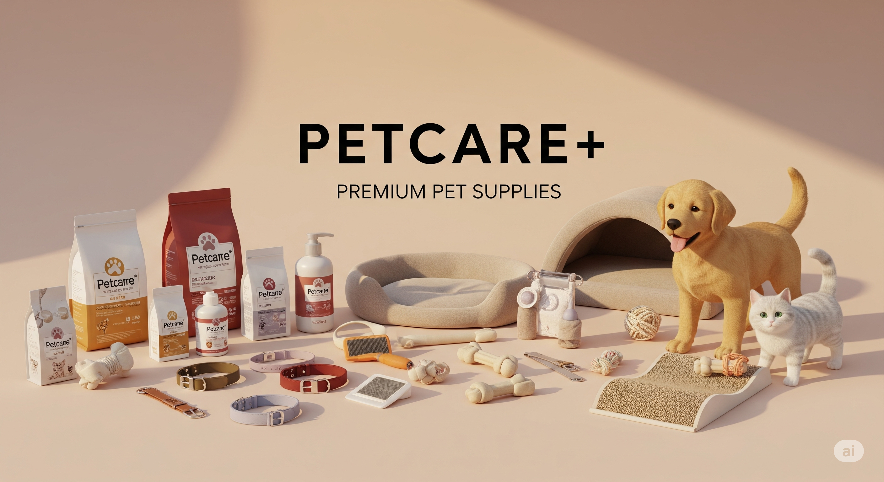 PetCare+ - Responsive animal healthcare site with premium pet products and modern UI/UX built using Next.js, React, and Material UI.